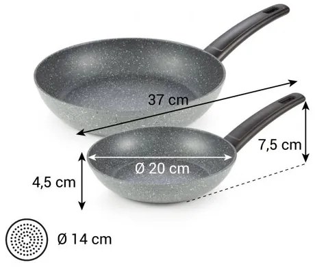Tescoma FineLINE 2-részes serpenyőkészlet, 20 és 26 cm, S