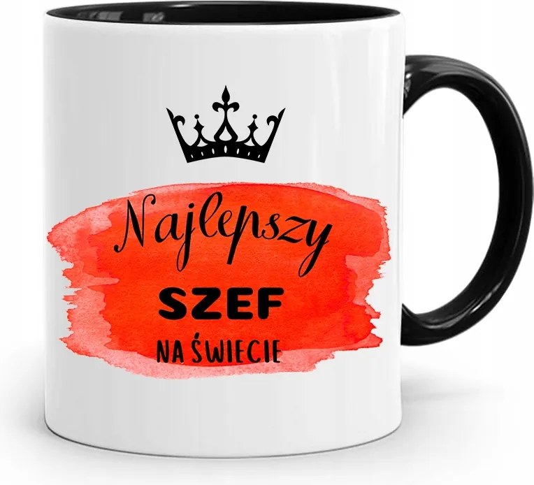 Bögre Fekete Ajándék A Világ Legjobb Főnöke fényképes nyomattal