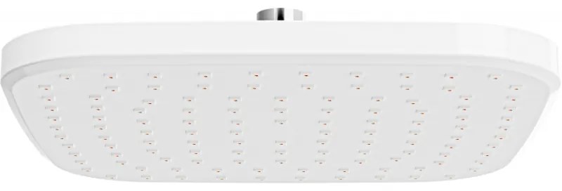 Mexen D-33 fejzuhany 23x23 cm, Fehér/Króm - 79733-02