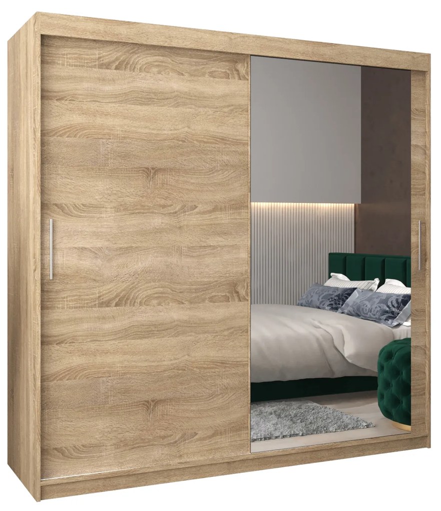 Ruhásszekrény 200 cm Toki 2 (szonoma tölgy + szonoma tölgy). 1065026