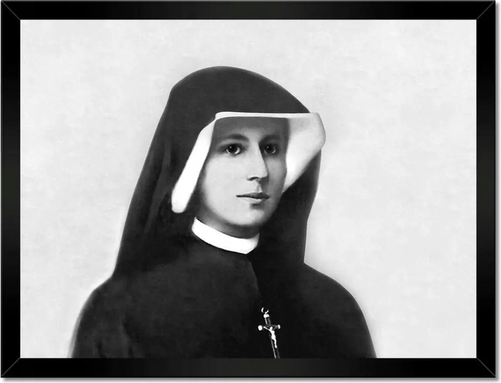 Poszterek keretben 40x30 Szent Fausztina Kowalska