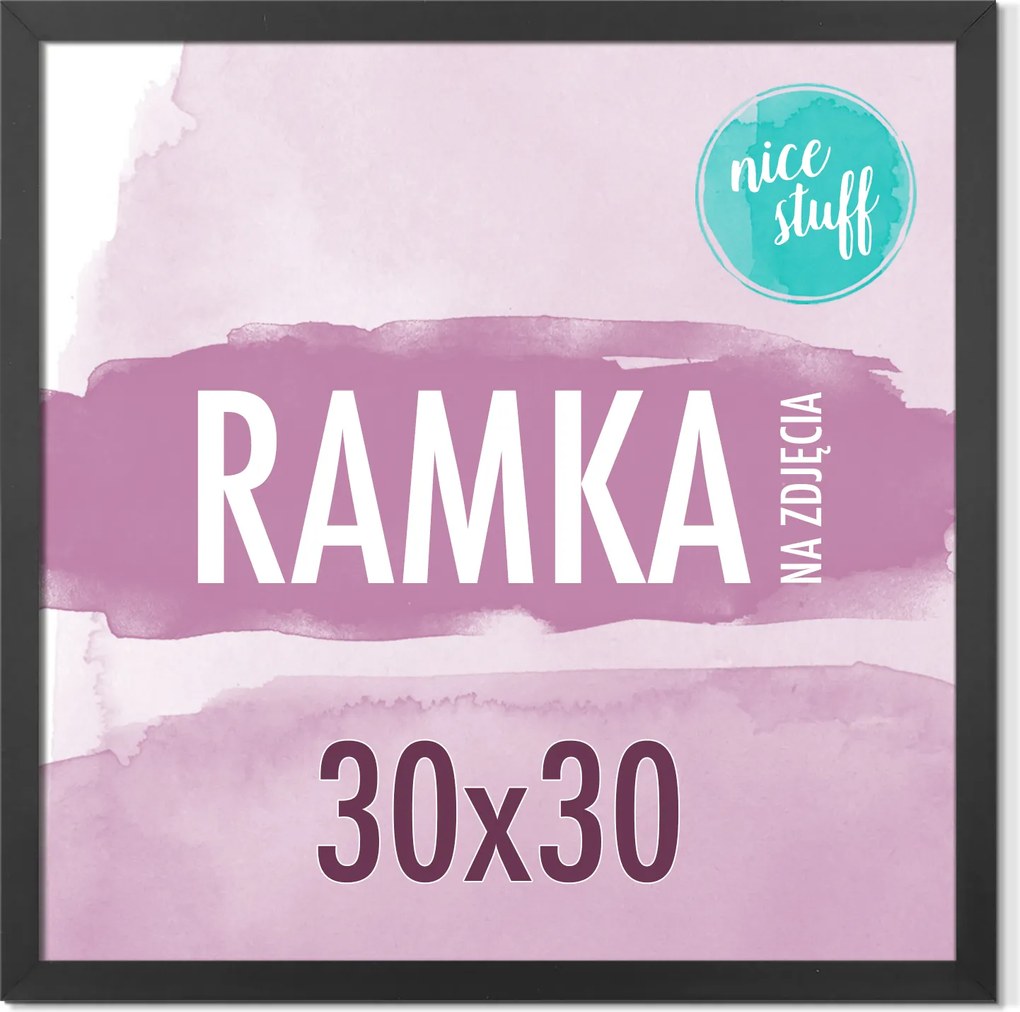 Keret 30x30 Képkeret 30x30 Képkeret 30x30 Fekete Mdf Fekete