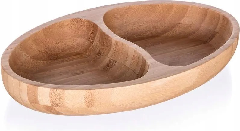 Brillante Bamboo osztott tál 24 x 13,5 x 4 c