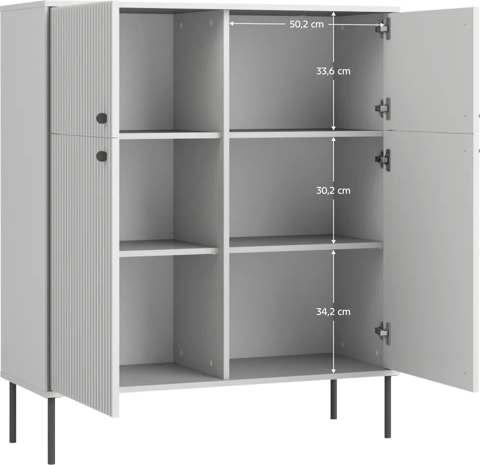 ARIS 2D2D szekrény, szürke