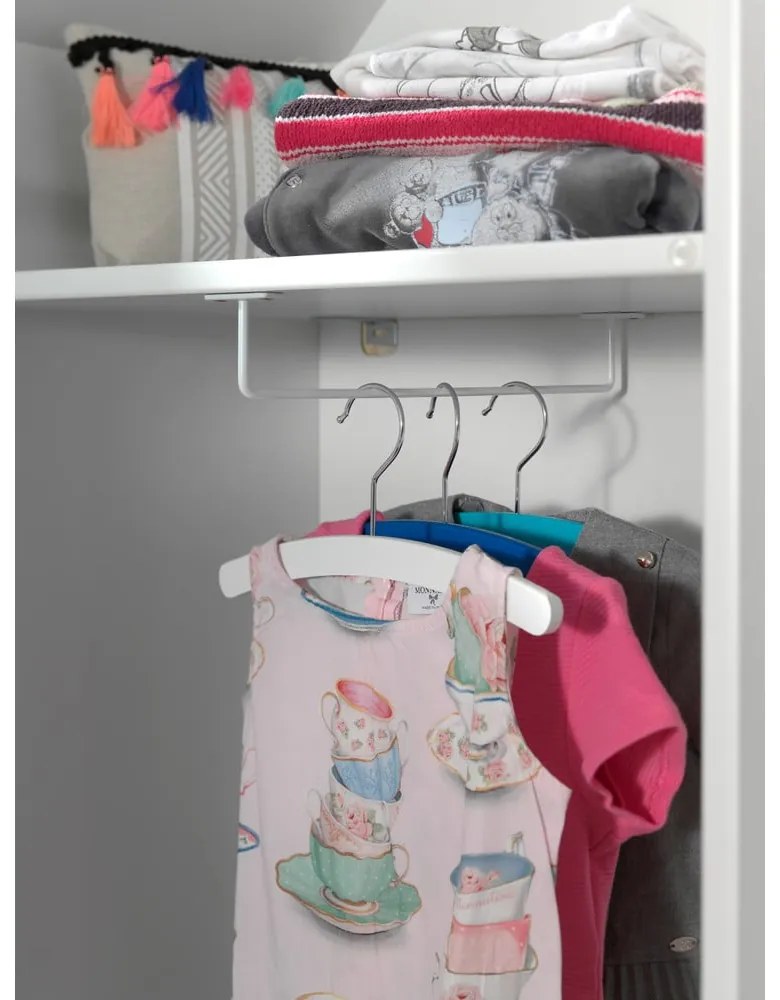 Fehér nyitott gyerek ruhásszekrény 115x171,5 cm CASAMI – Vipack