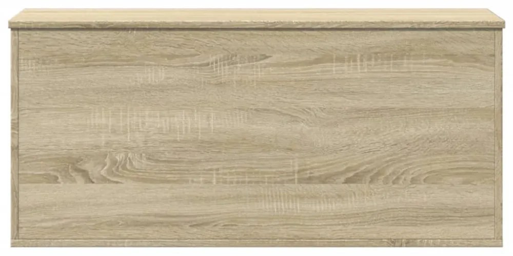 sonoma tölgy színű szerelt fa tárolóláda 100x42x46 cm