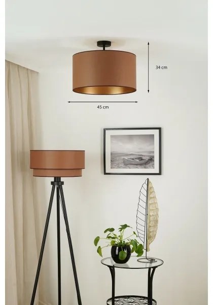 Brilagi - OREGON ROLLER VEGE mennyezeti lámpa 1xE27/15W/230V, 45 cm, barna