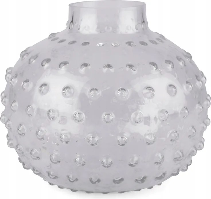 Váza nappaliba Üveg átlátszó virág csokor gallyak 22cm