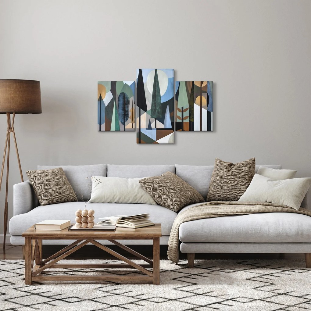 Kép - Természetes geometriai absztrakció II. (90x60 cm)