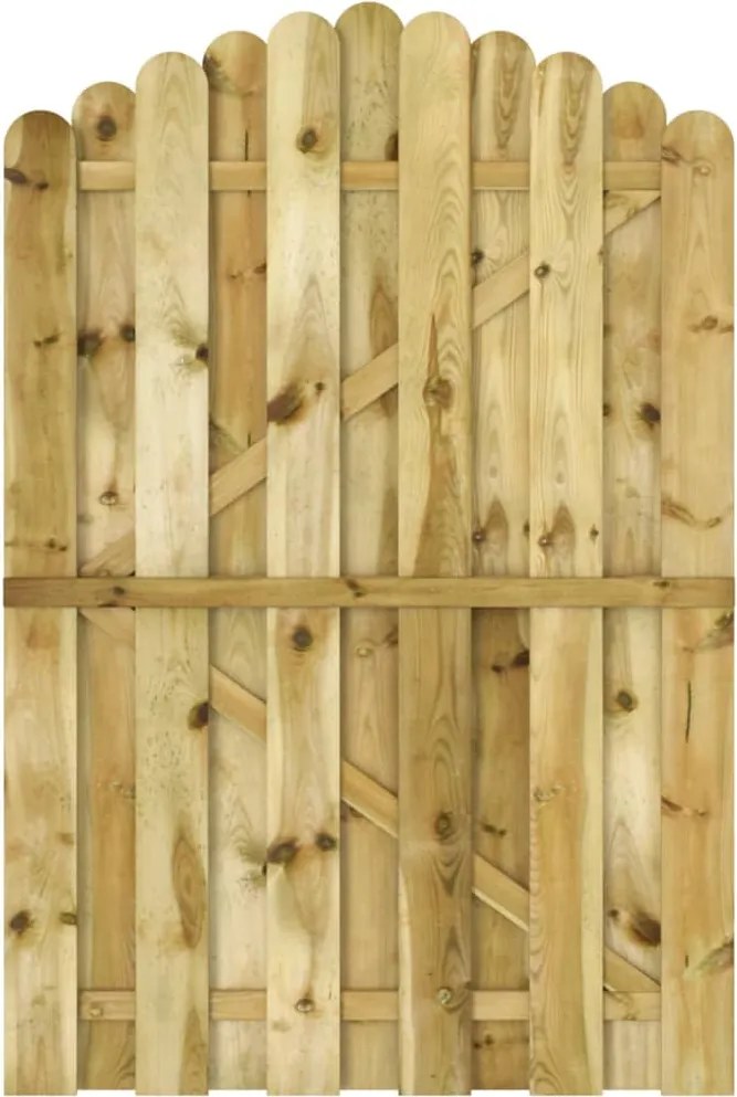 vidaXL impregnált fenyőfa kertkapu 100 x 150 cm