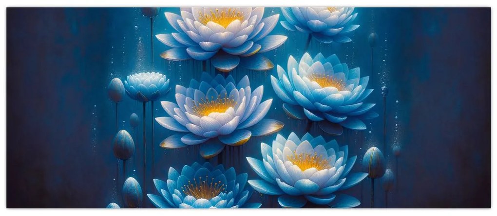 Kép - Tavirózsák a víz alatt (120x50 cm)