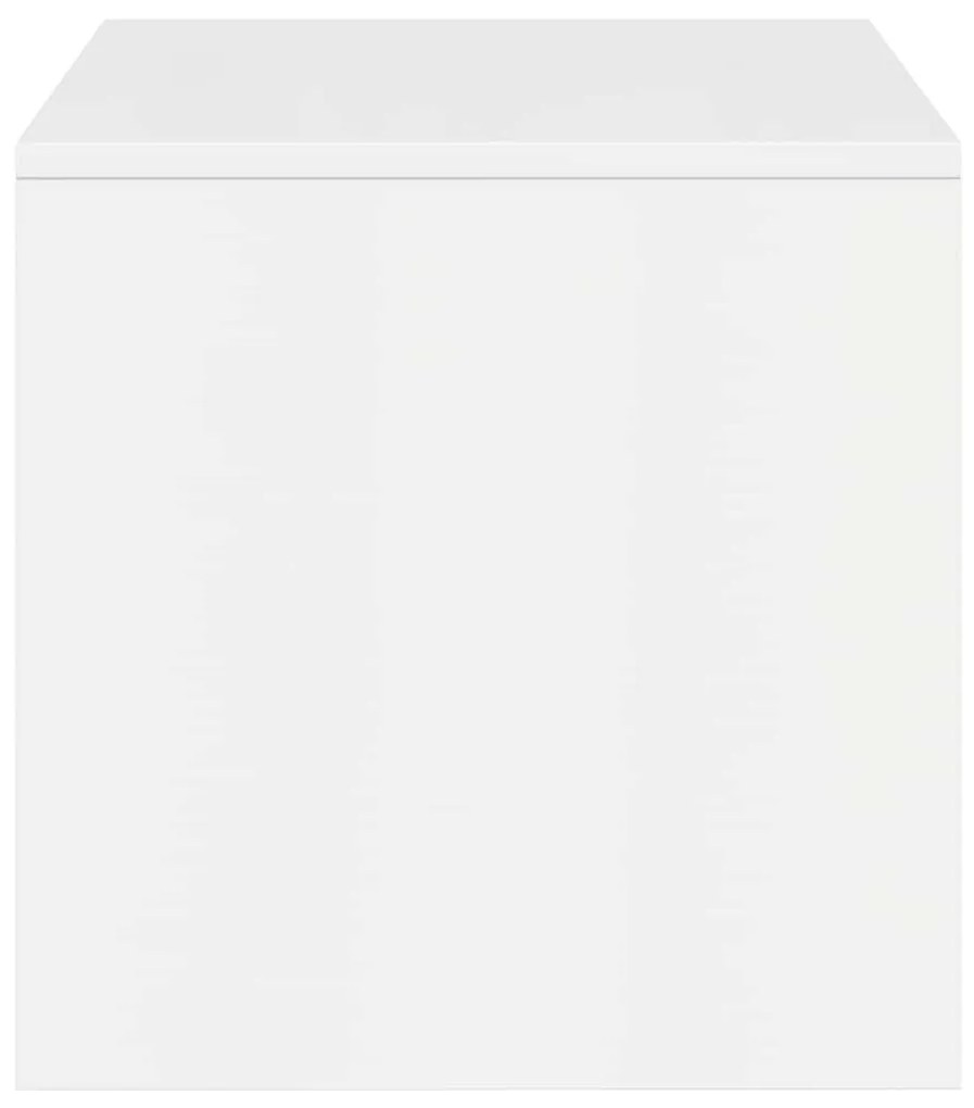 magasfényű fehér forgácslap TV-szekrény 100 x 40 x 40 cm