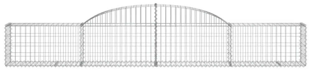 2 db íves horganyzott vas gabion kosár 300x30x40/60 cm