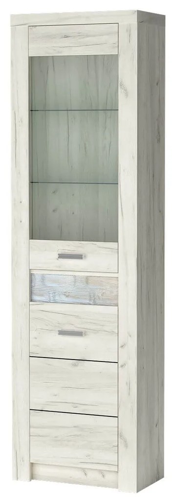 Vitrin Indie 23 (LED világítással) (fehér craft) . 1057819
