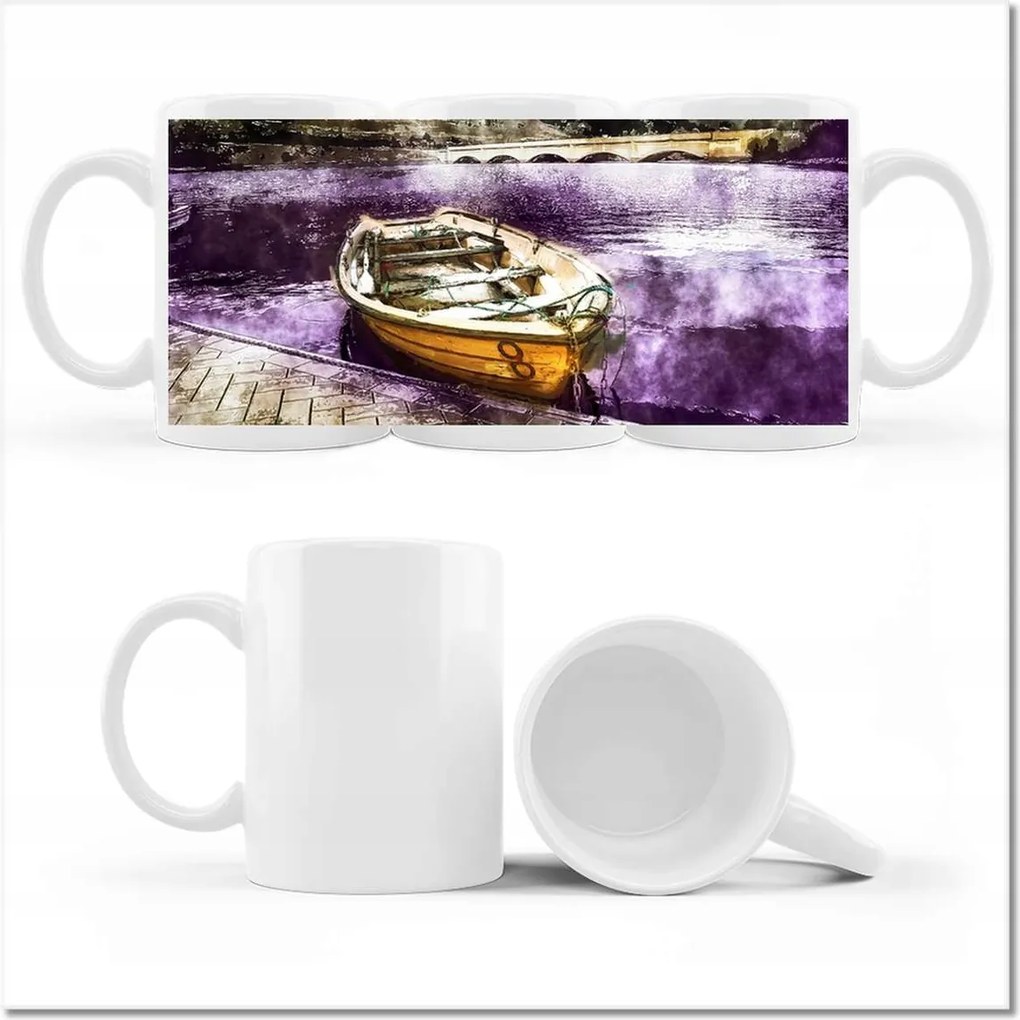 Fényképes bögre Horgászcsónak Csónak