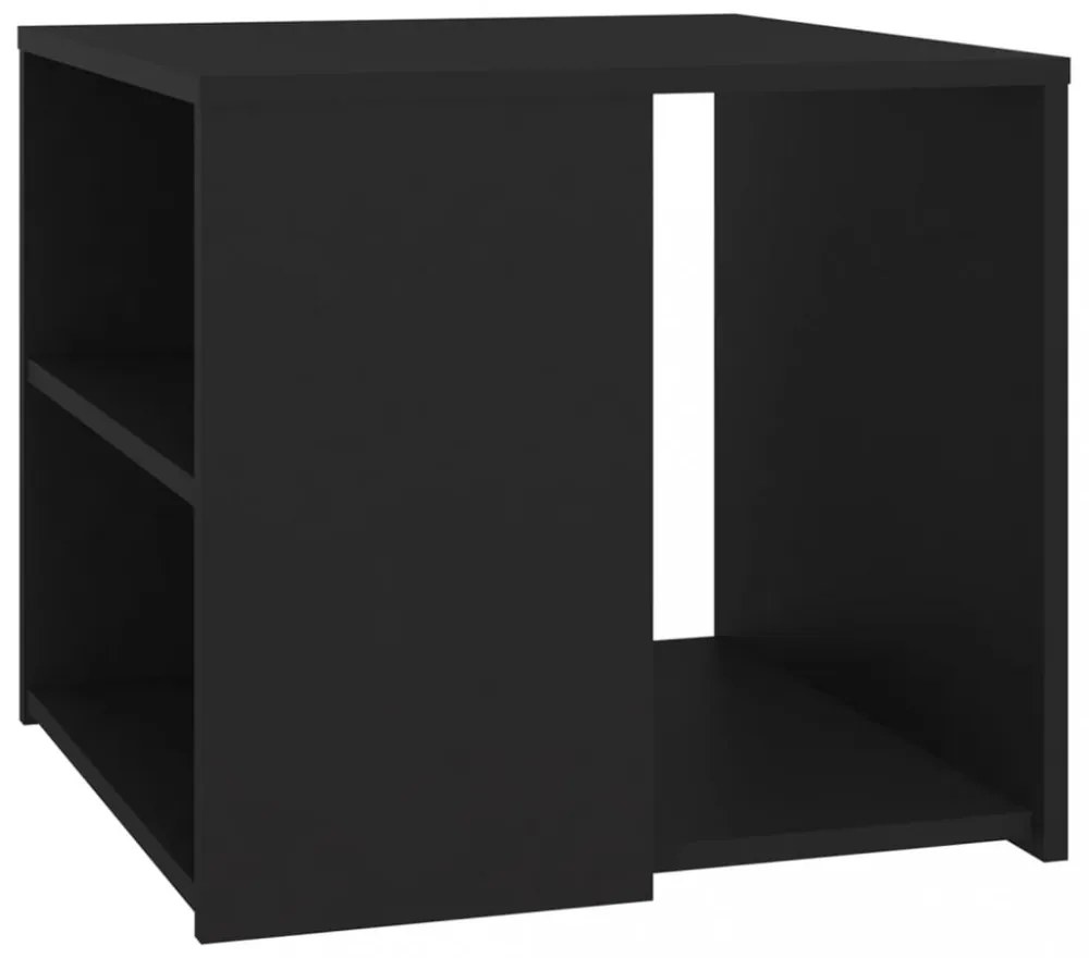 fekete szerelt fa kisasztal 50 x 50 x 45 cm