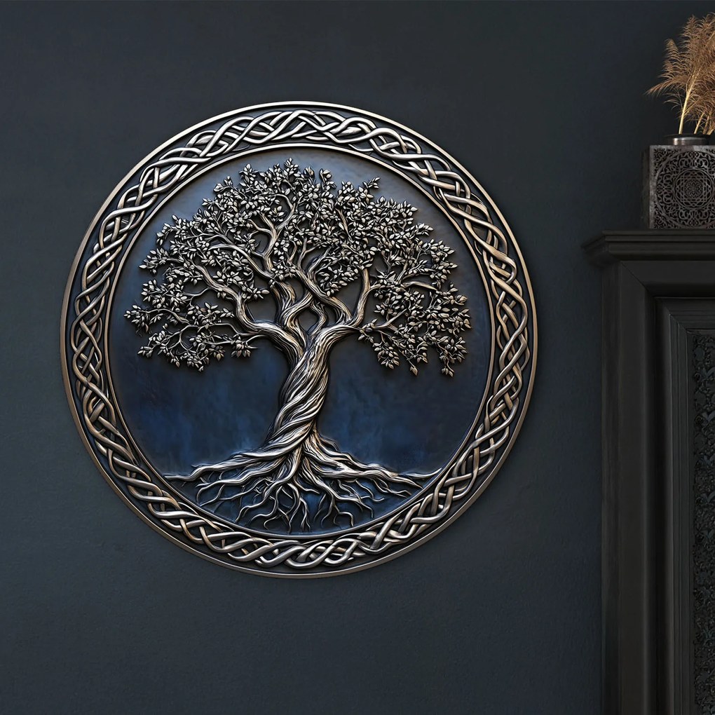 DUBLEZ | Falias – Kör alakú Életfa falikép