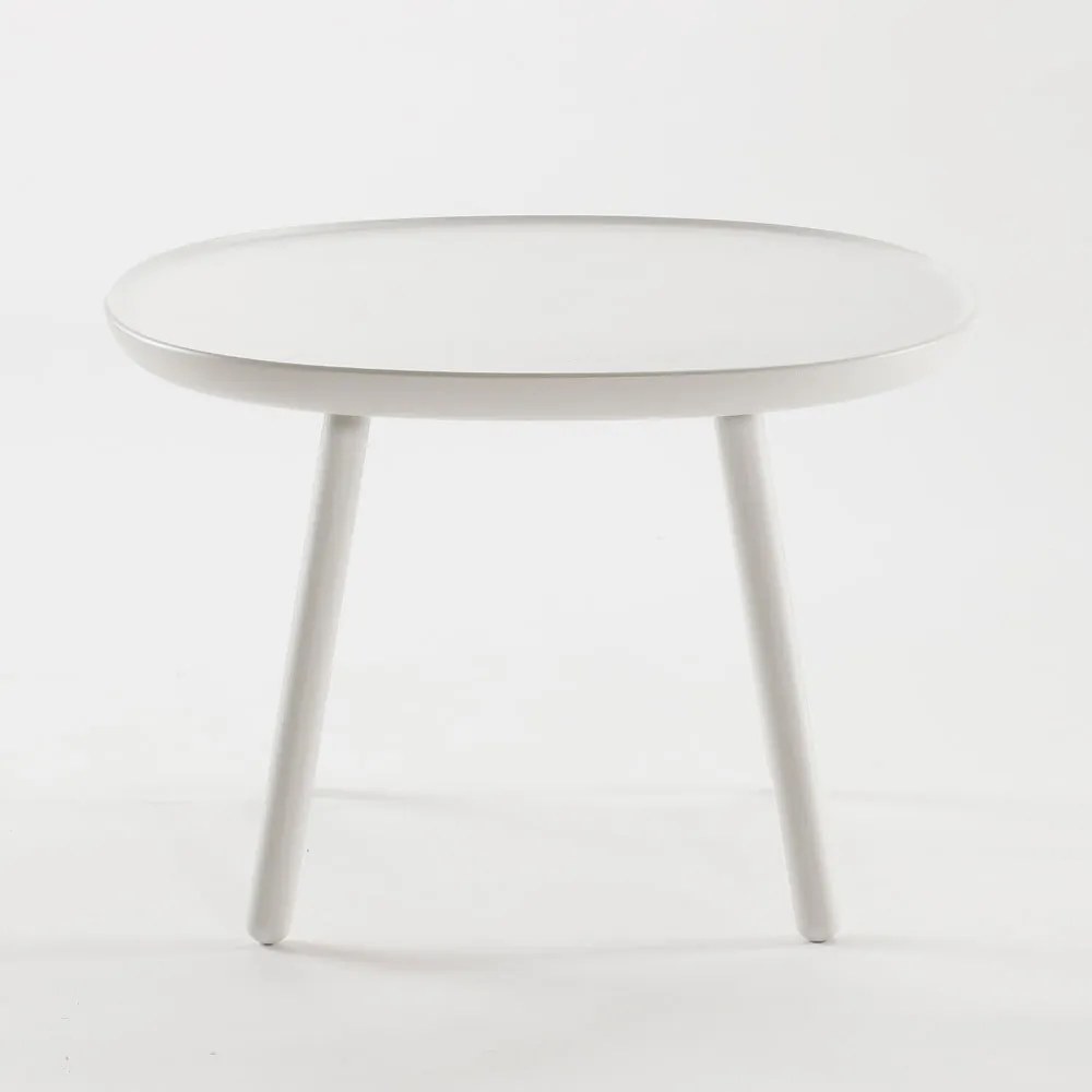 Naïve fehér tárolóasztal, ø 64 cm- EMKO