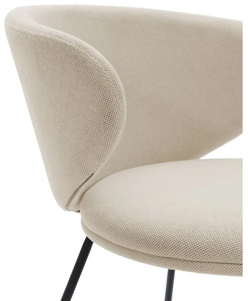 Bézs kárpitozott étkezőfotel szett 2 db-os Rush – Marckeric