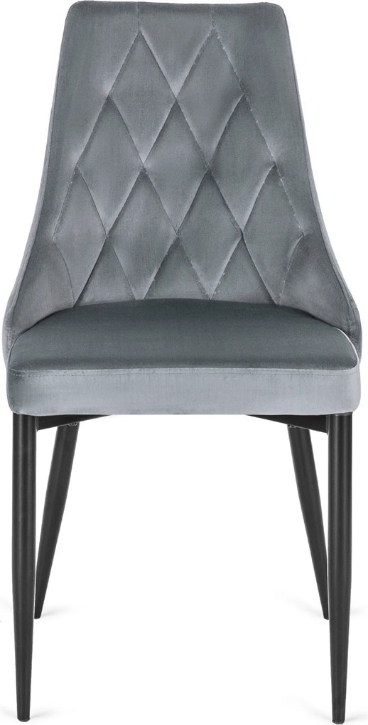 CORK szék, szürke, velúr