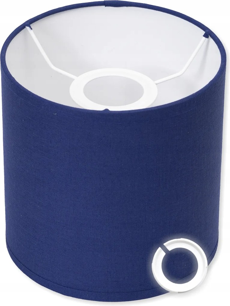 Lámpaernyő 15 cm Sötétkék anyagú e27 e14