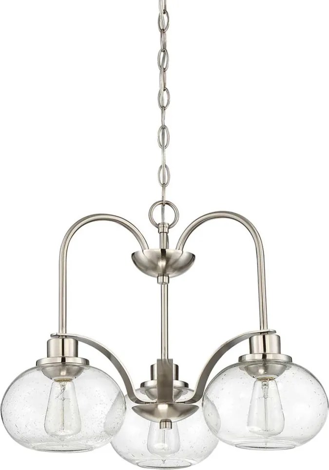 ELSTEAD QZ-TRILOGY3-BN QUOIZEL Glamour Csillár Polírozott nikkel E27 IP20