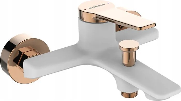 Kádtöltő Csaptelep Fali Fehér Rózsaszín Arany Alanis