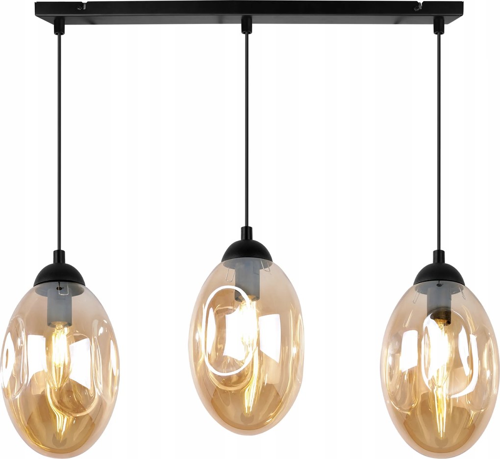 Mennyezeti Lámpa Függő Csillár Konyhába Nappaliba Szoba E14 Üveg Díszléc