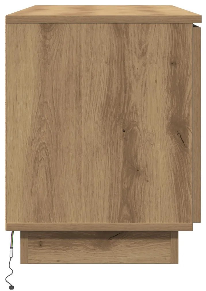 TV Szekrény Tölgyfa 100x38x49 cm Szerelt Fa
