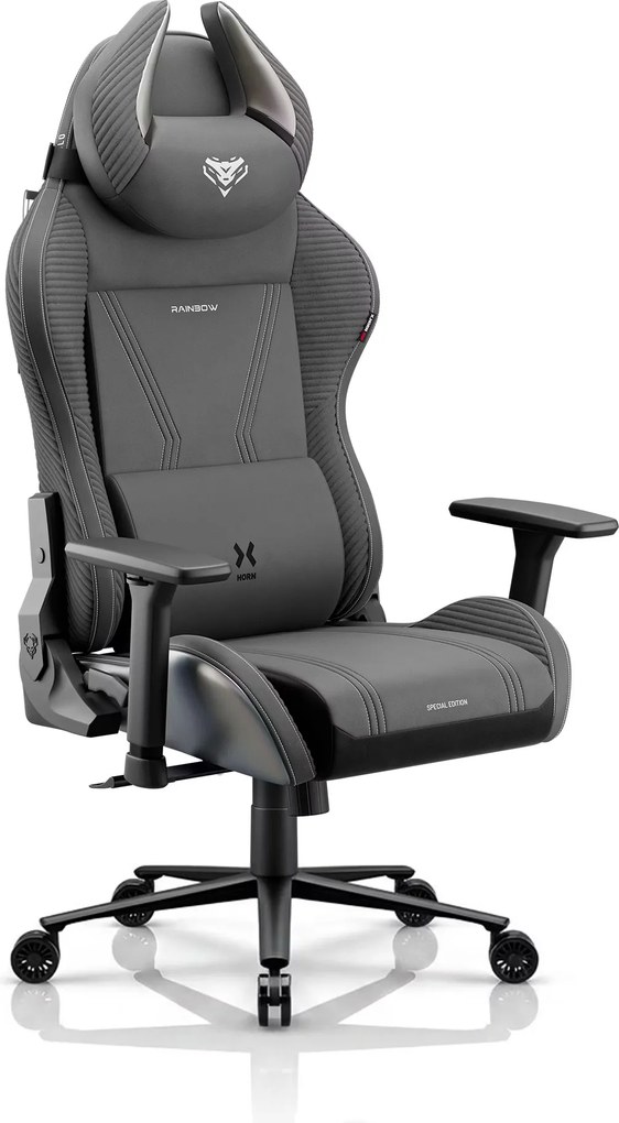 Gamer szék szövet szürke Normal Size: Diablo X-Horn 2.0 Rainbow Grey