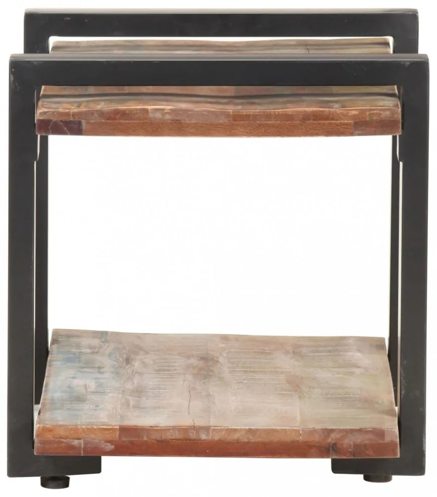 tömör újrahasznosított fa TV-szekrény 90 x 40 x 40 cm