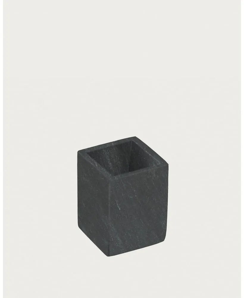 Sötétszürke márvány fogkefetartó pohár Aixa – Kave Home