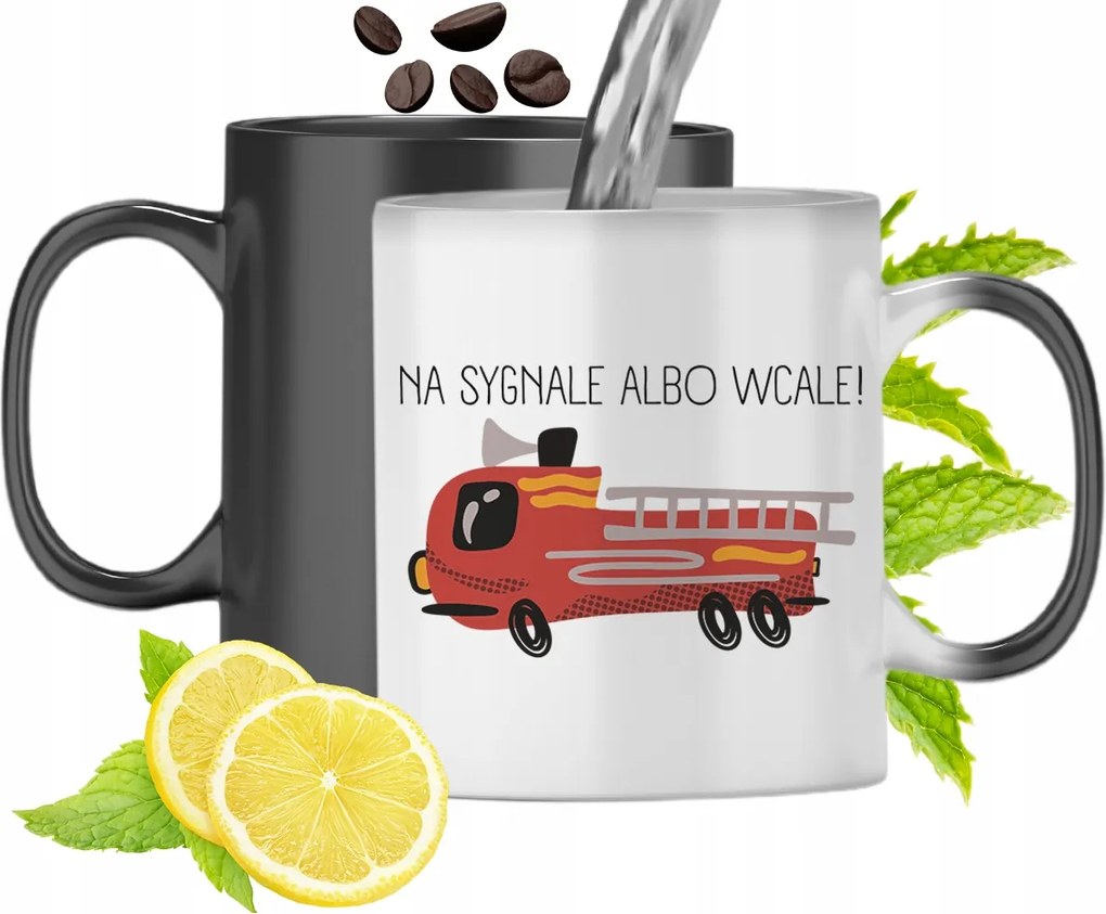 Mágikus Bögre Tűzoltóknak Színváltós Nyomtatott Fényképpel