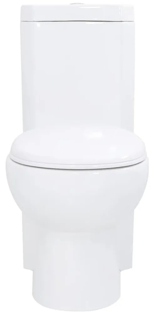 Fehér kerámia fürdőszobai sarok WC