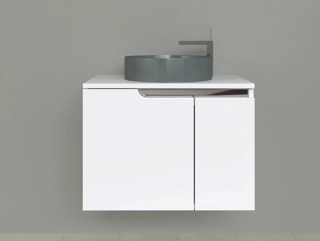 Piramida EURIDIKA fali fürdőszobabútor - mosdópult mosdó nélkül -2 ajtós - 75 x 48 x 53 cm