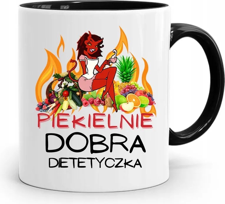 Dietetikus Dietetikusoknak Fekete Ajándék Bögre fényképes nyomtatással