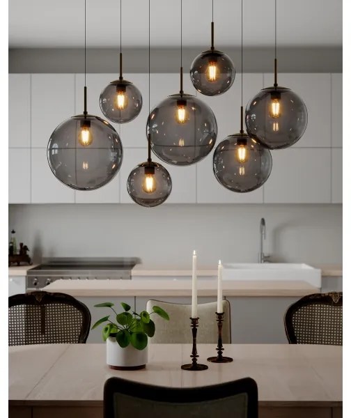 ByRydens 4202400-4002 - LAURA kábelre függesztett csillár 7xE27/8W/230V