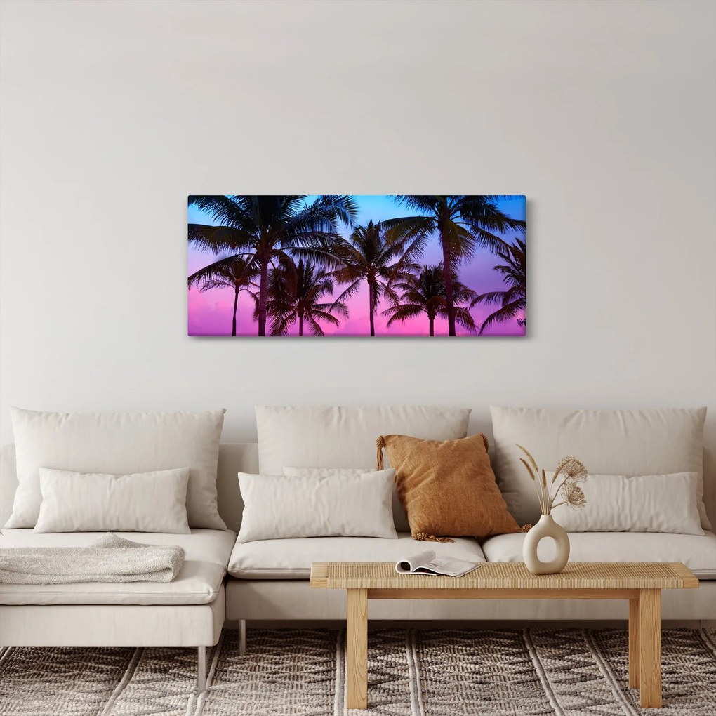 Kép - Pálmafák Miamiban (120x50 cm)