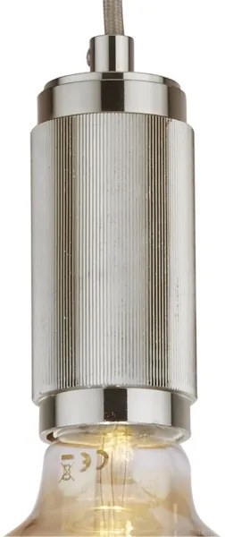 Searchlight 77651SS - Kábeles csillár SUSPENSION 1xE27/60W/230V ezüstszínű