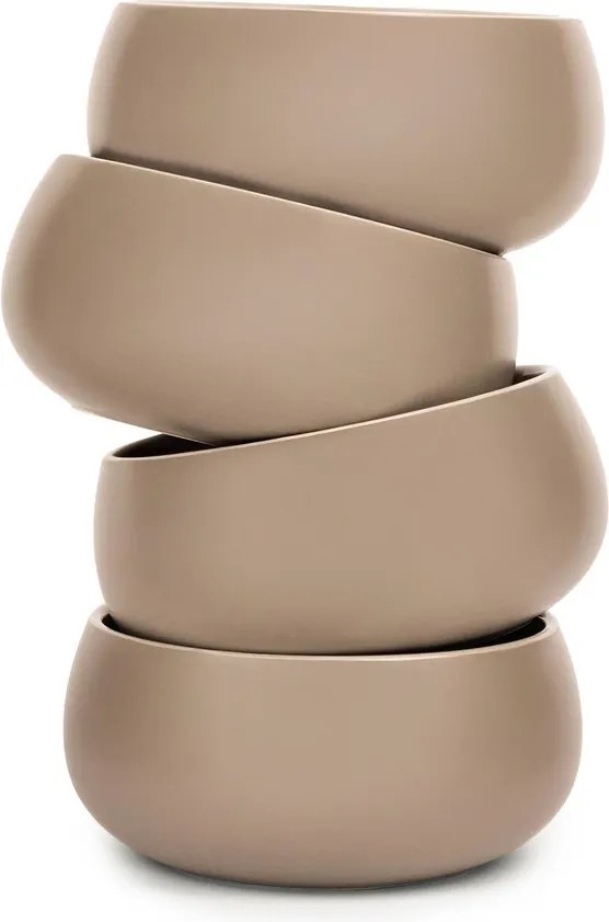 Bézs kőedény tálka szett 4 db-os 600 ml Terra Luma – Bonami Selection