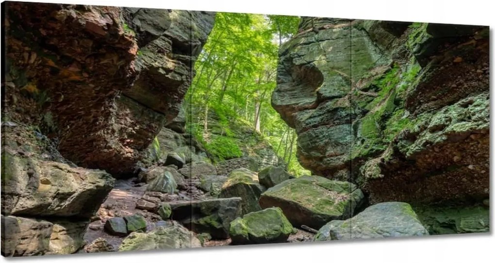 Vászonkép 180x90 Hegyek Kövek Sziklák