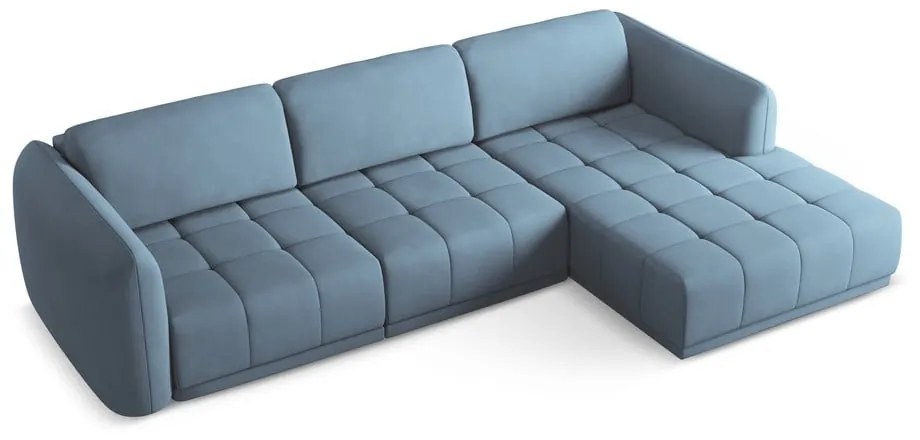 Világoskék sarokkanapé (jobb oldali) Hoku – Makamii