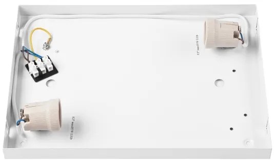 Mennyezeti lámpa NATURAL SQUARE 2xE27/15W/230V 35x35 cm fenyő