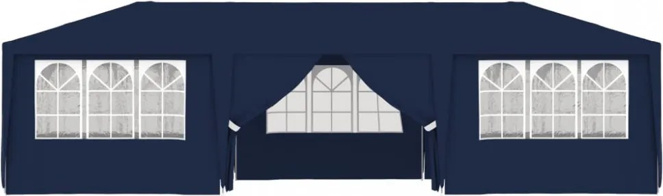 kék rendezvénysátor oldalfalakkal 4 x 9 m 90 g/m²