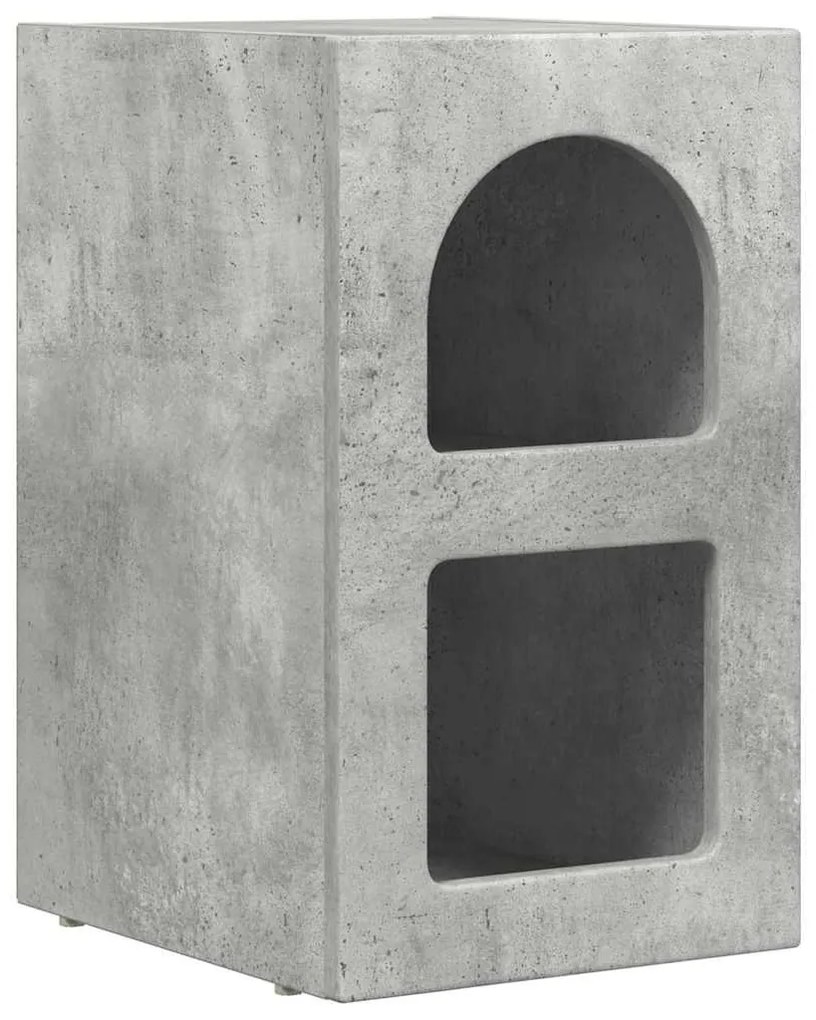 Éjjeli asztal 2 pcs Beton Szürke 29.5 x 35 x 50 cm Faanyag