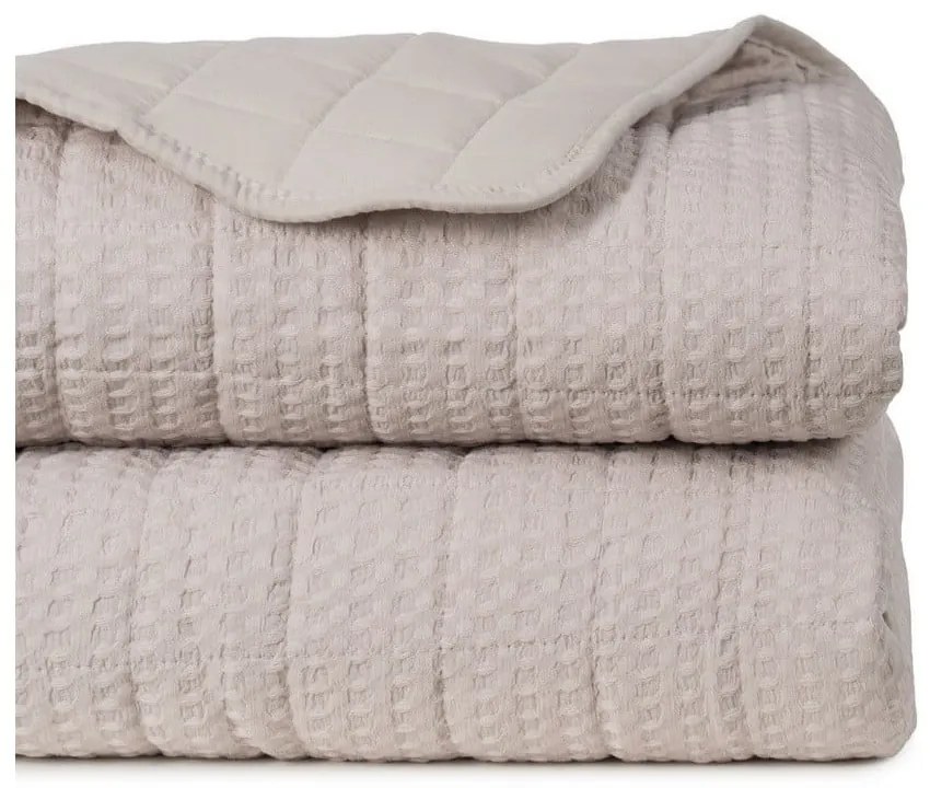 Bézs steppelt ágytakaró 180x260 cm – Ixia