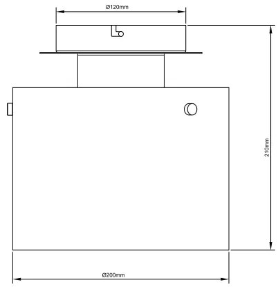 Brilliant - Mennyezeti lámpatest BETH 1xE27/60W/230V, átm. 20 cm, fekete/füstszínű
