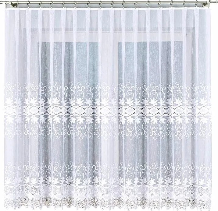 Jupiter jacquard mintás 018960, magasság 180cm, fehér szín (méterenként)