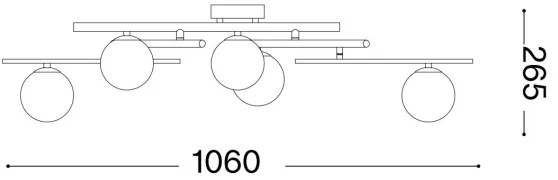 Ideal Lux - LED csillár ATLAS 5xG9/3W/230V fehér