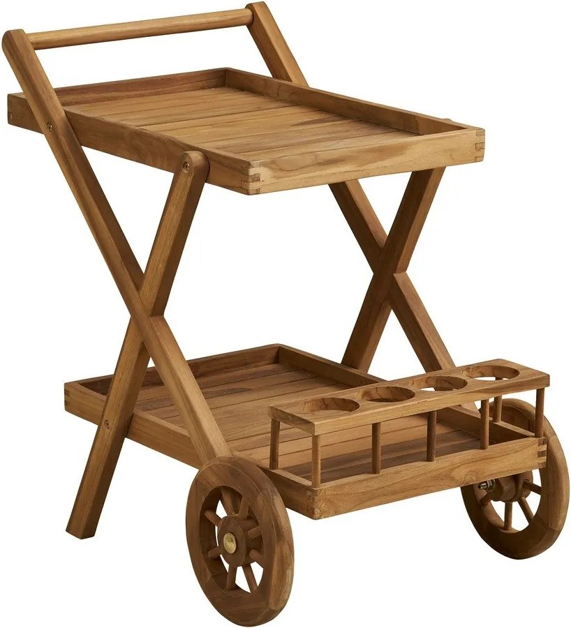 Tömörfa zsúrkocsi 50x86 cm Pasaku – House Nordic